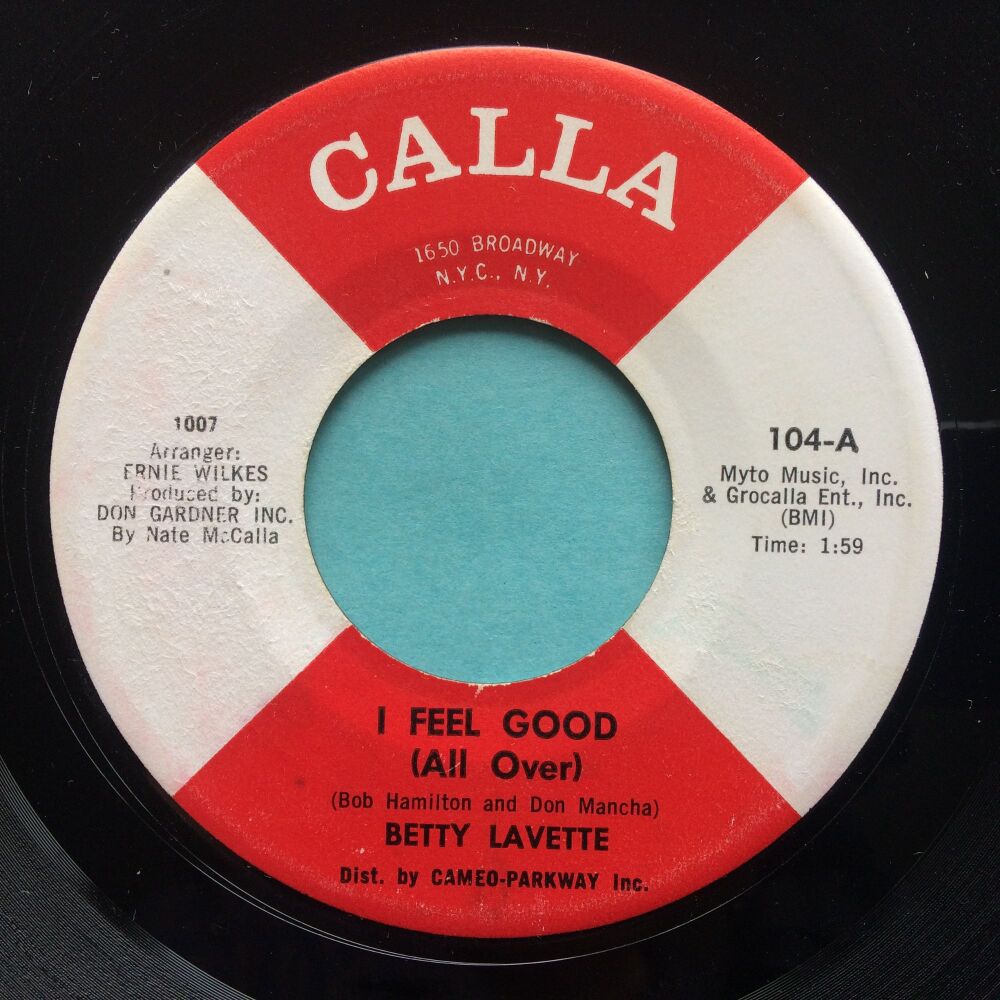 Betty Lavette - I feel good (All over) b/w Only your love can save me - Calla - Ex