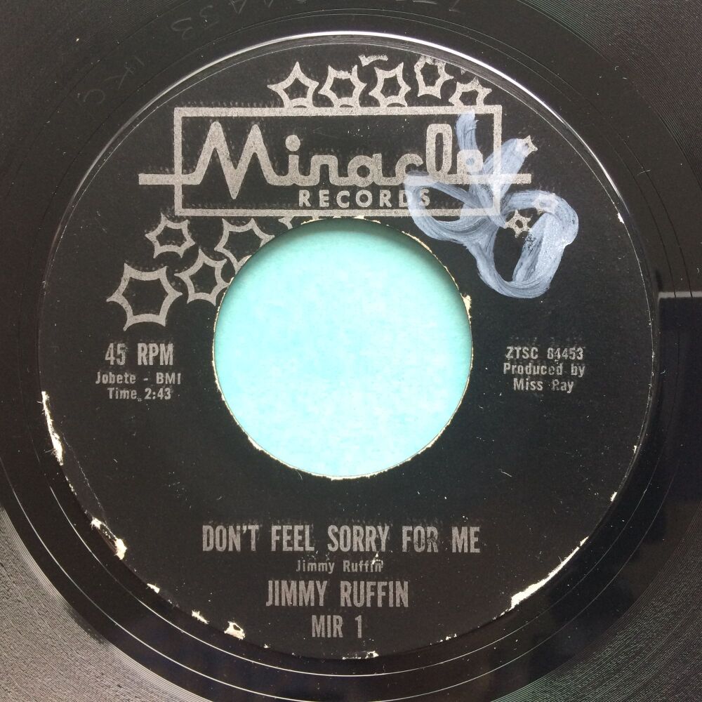Jimmy Ruffin - Don't feel sorry for me - Miracle - Ex