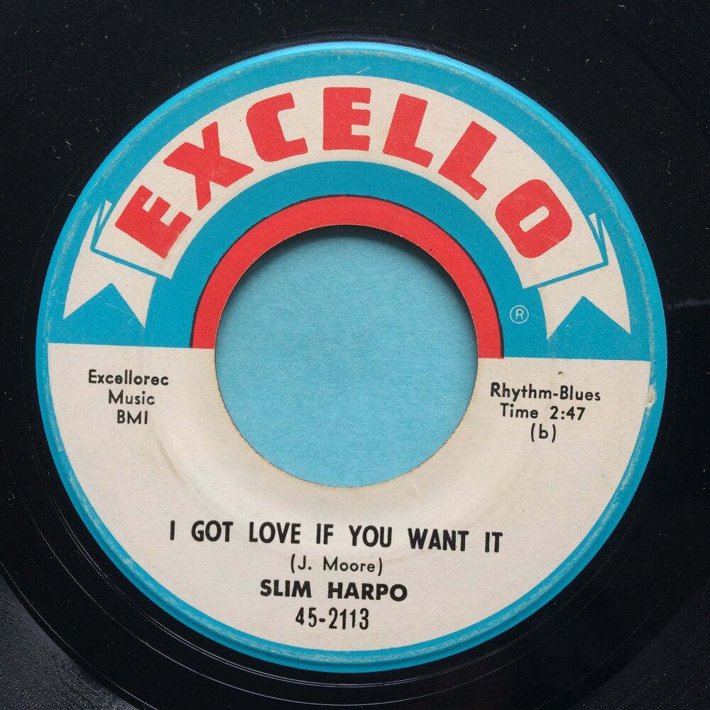 Slim Harpo - I got love if you want it b/w I'm a king bee - Excello - VG+