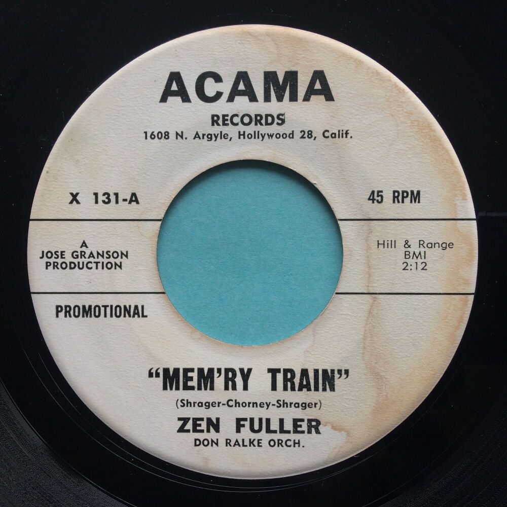 Zen Fuller - Mem'ry train - Acama promo - Ex- (label stains)