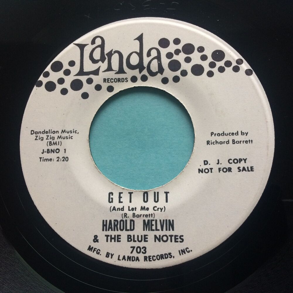 Harold Melvin - Get out - Landa promo - Ex