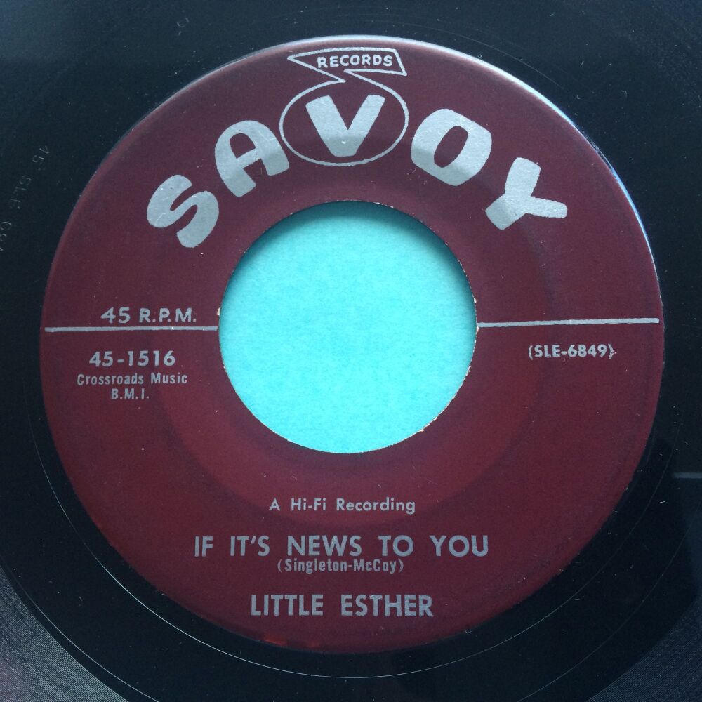 Little Esther - If it's news to you - Savoy - Ex-