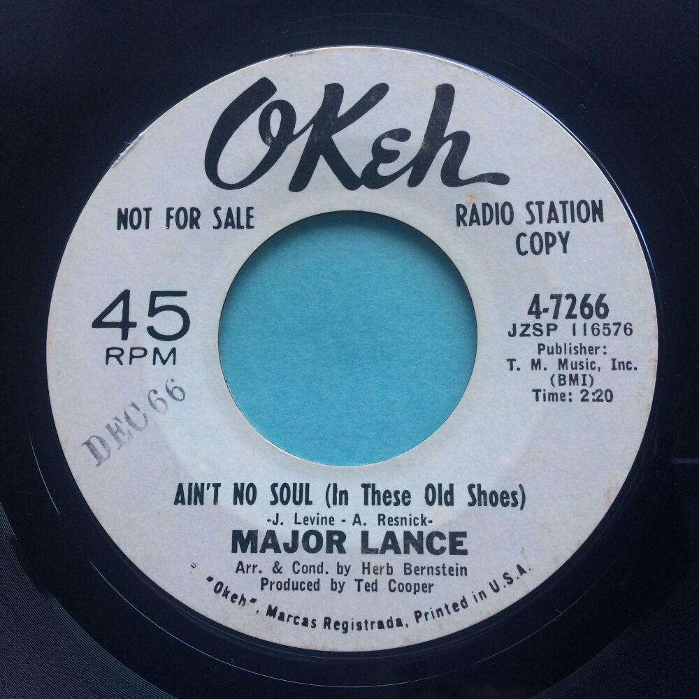Major Lance - Ain't no soul (in these old shoes) - Okeh promo - VG+