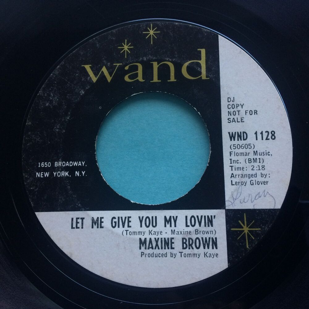 Maxine Brown - Let me give you my lovin' - Wand promo - VG+