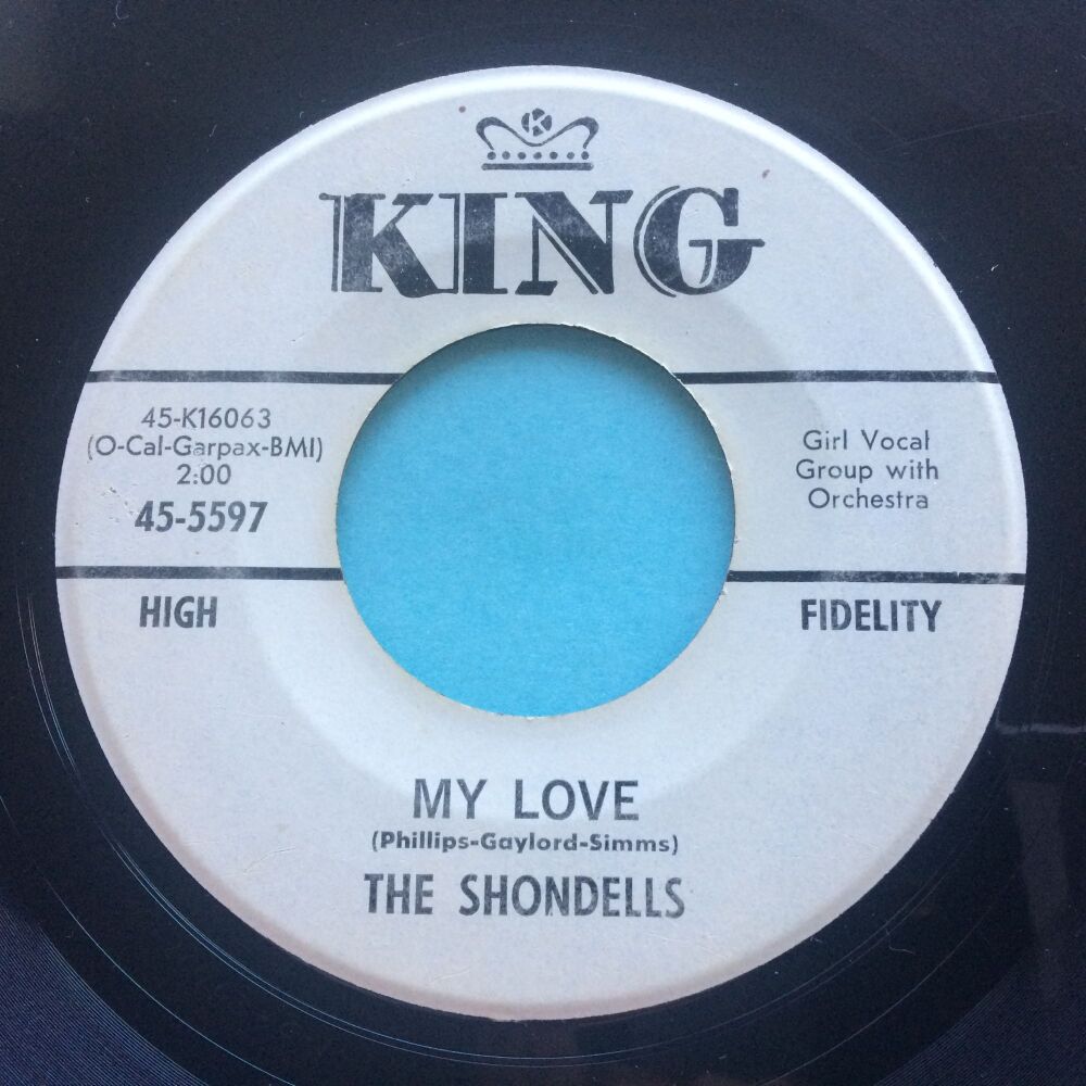 Shondells - My love - King promo - VG plays VG+