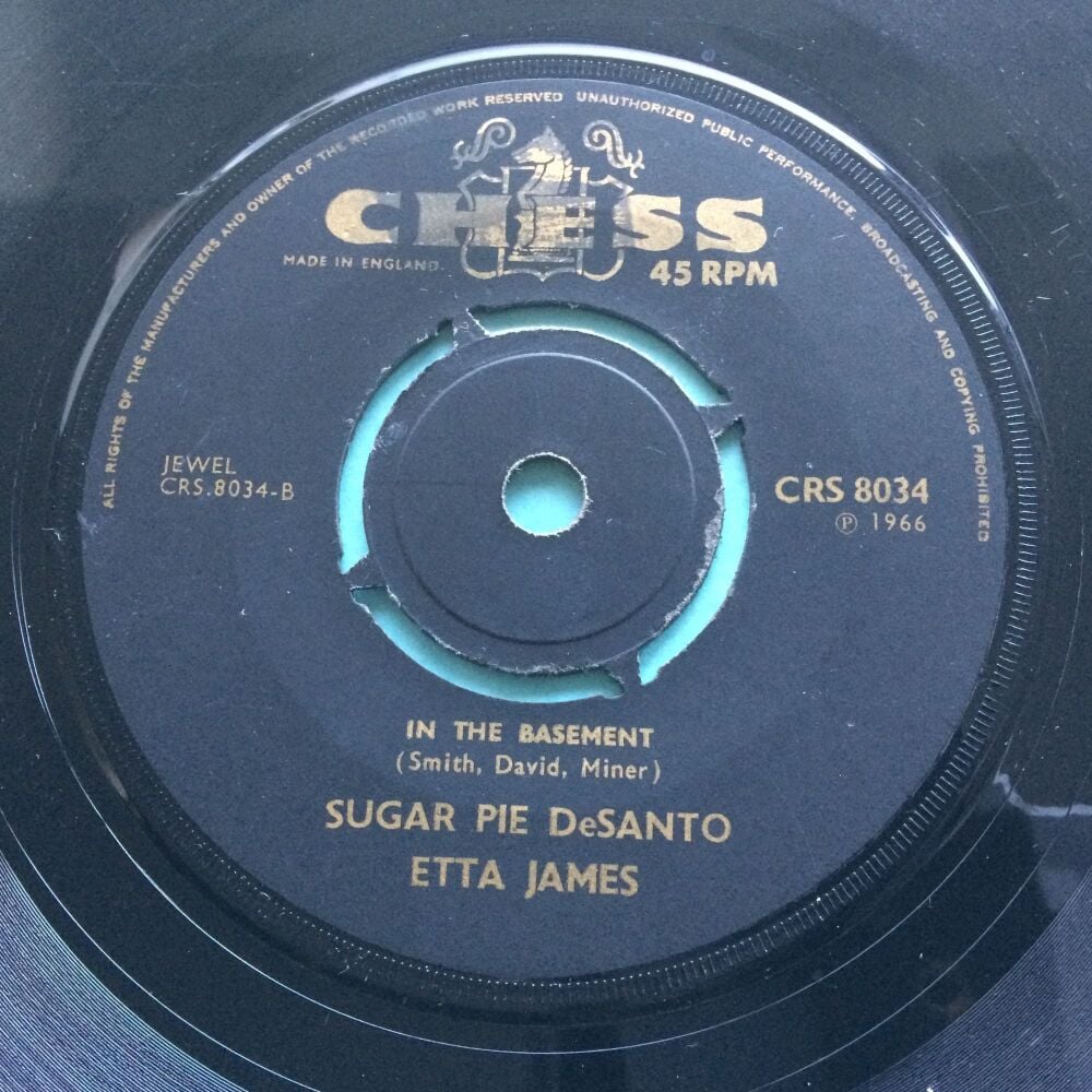 Sugar Pie Desanto & Etta James - There's gonna be trouble b/w In the basement - UK Chess - VG+