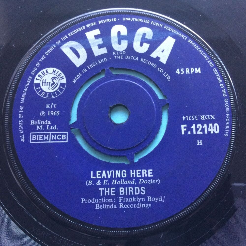Birds - Leaving here - U.K. Decca - Ex-