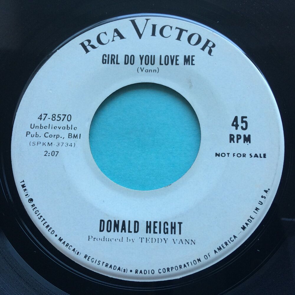 Donald Height - Girl do you love me - RCA promo - Ex
