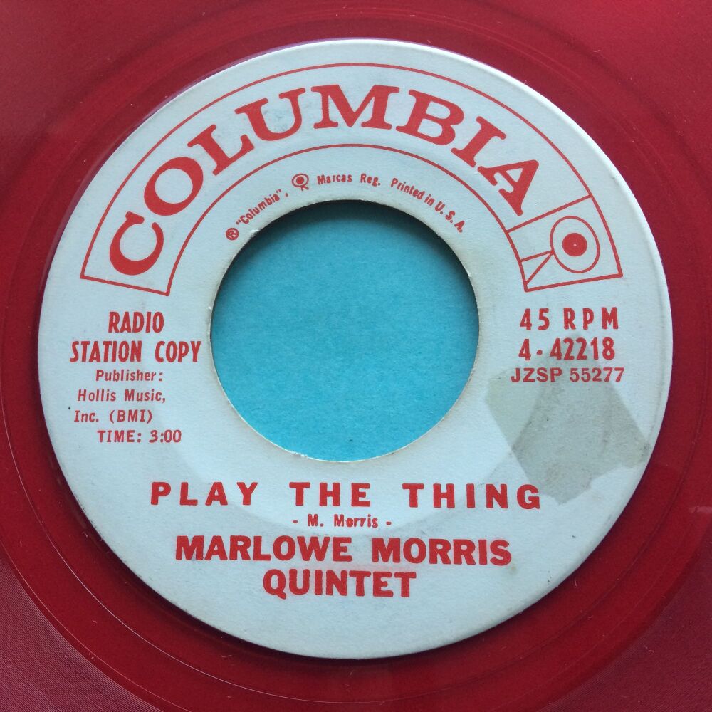 Marlowe Morris - Play the thing - Columbia promo (red vinyl) - VG+