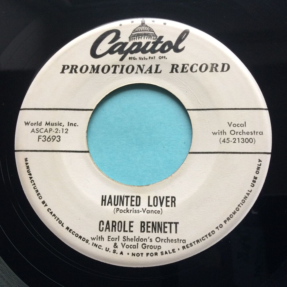 Carole Bennett - Haunted Lover - Capitol promo - Ex
