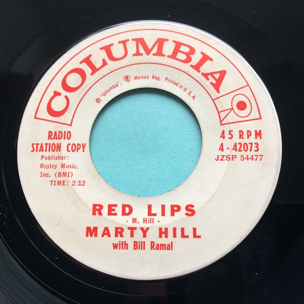 Marty Hill - Red Lips - Columbia promo - Ex-