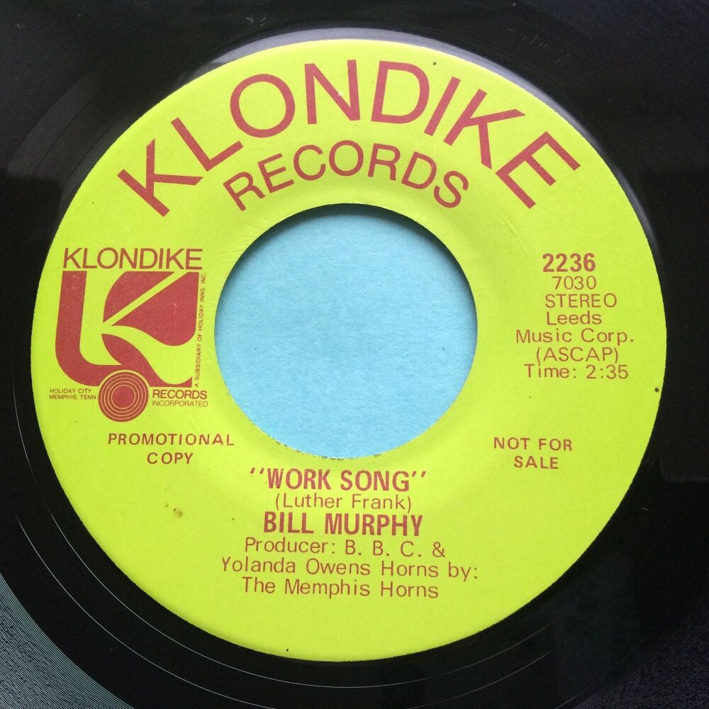 Bill Murphy - Work Song - Klondike promo - Ex