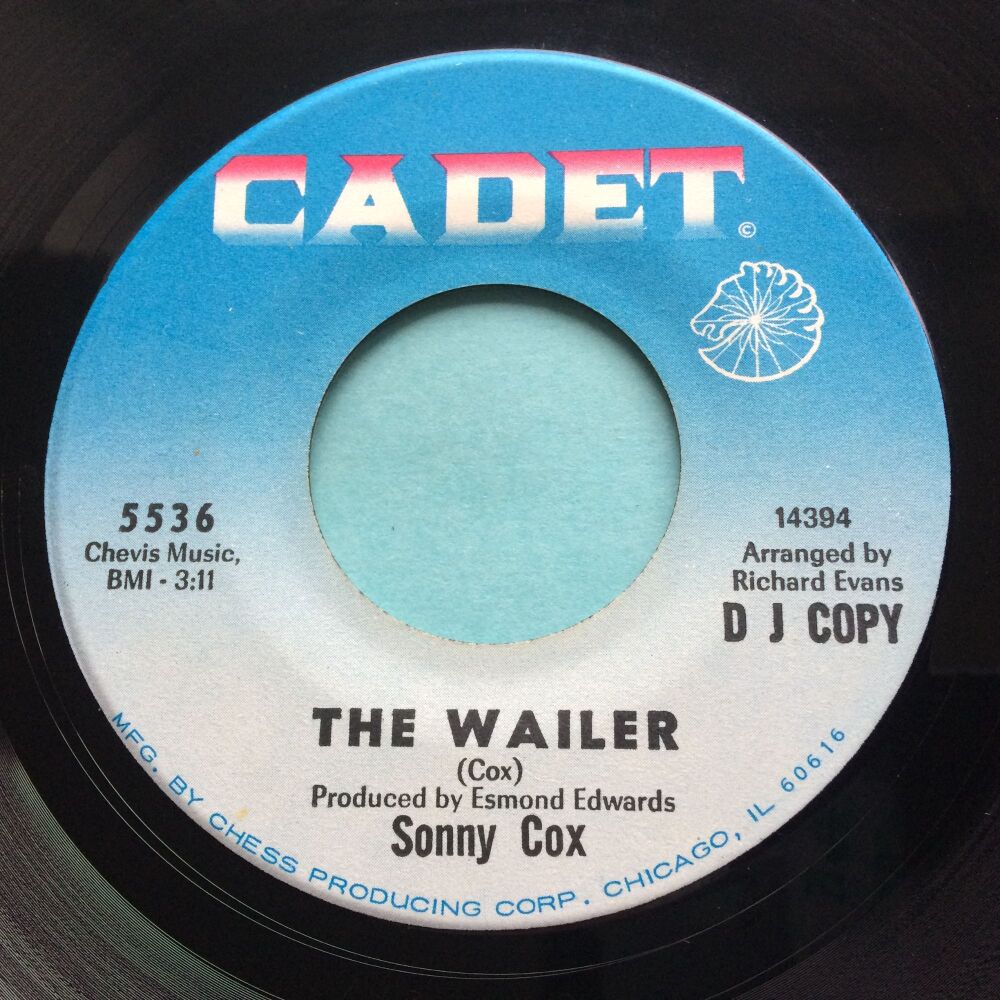 Sonny Cox - The Wailer b/w Hoggin' - Cadet promo - Ex
