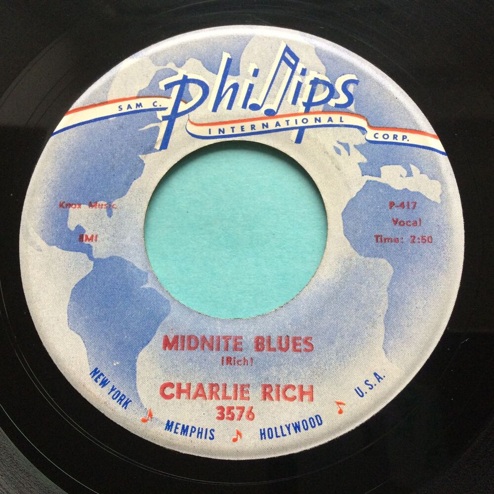 Charlie Rich - Midnite Blues - Phillips - Ex-