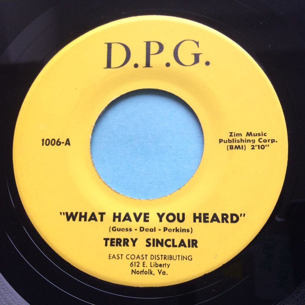 Terry Sinclair - What have you heard b/w Clown Suit - D.P.G. - Ex-