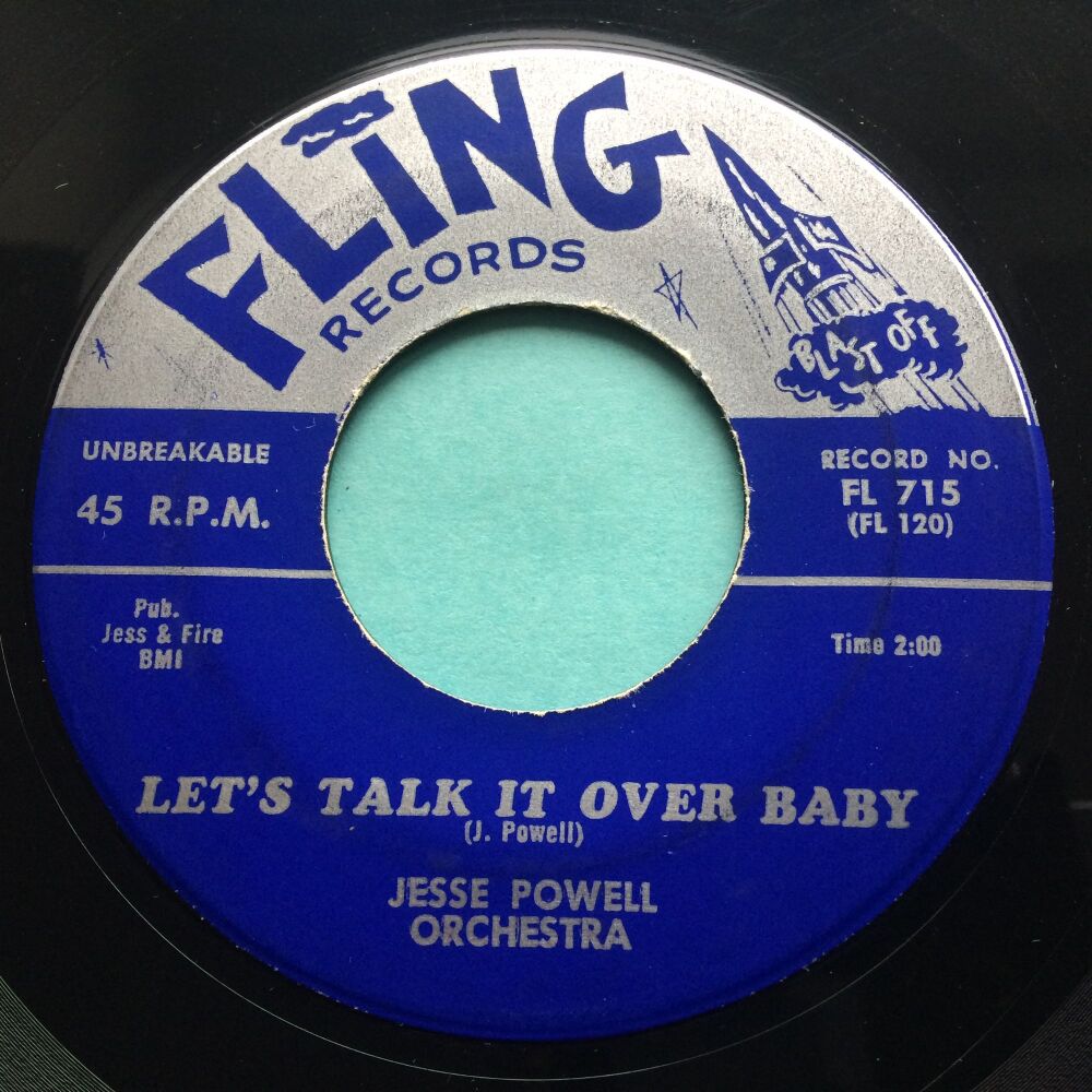 Jesse Powell - Let's talk it over baby - Fling - VG+