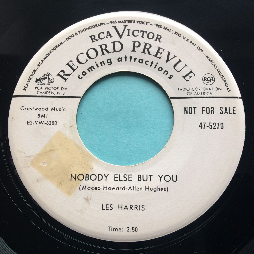 Les Harris - Nobody else but you - RCA Victor promo (sticker stain) - Ex-