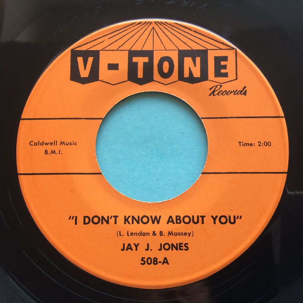 Jay J Jones - I don't know about you b/w Bring back my dog - V-Tone - Ex