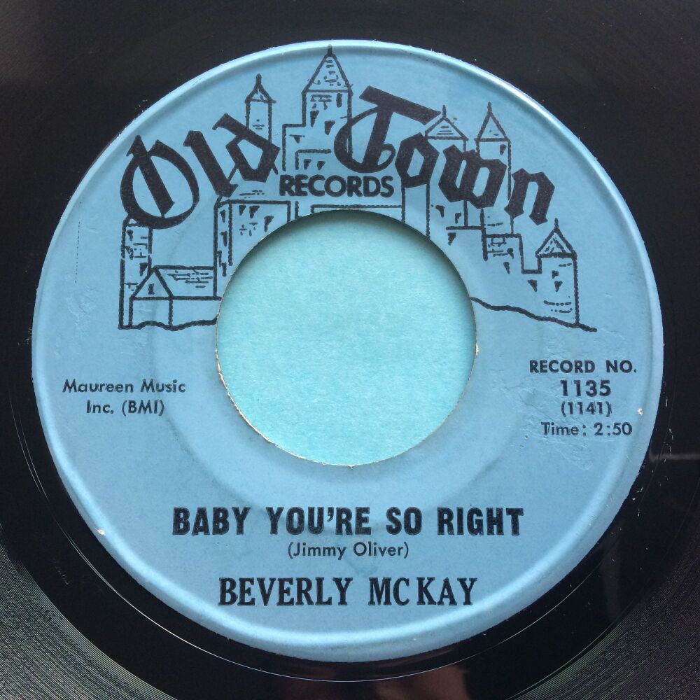 Beverly McKay - Baby you're so right - Old Town - VG+