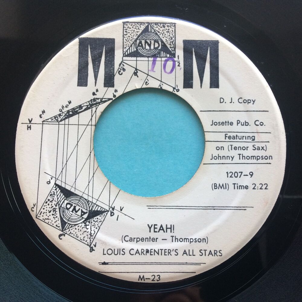 Louis Carpenter's All Stars - Yeah! - M and M promo - VG+