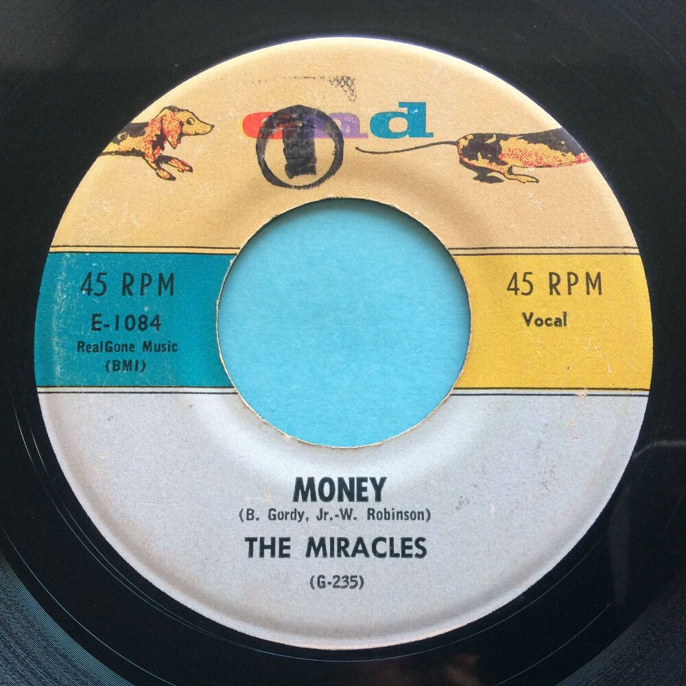 Miracles - Money b/w I cry - End - VG+