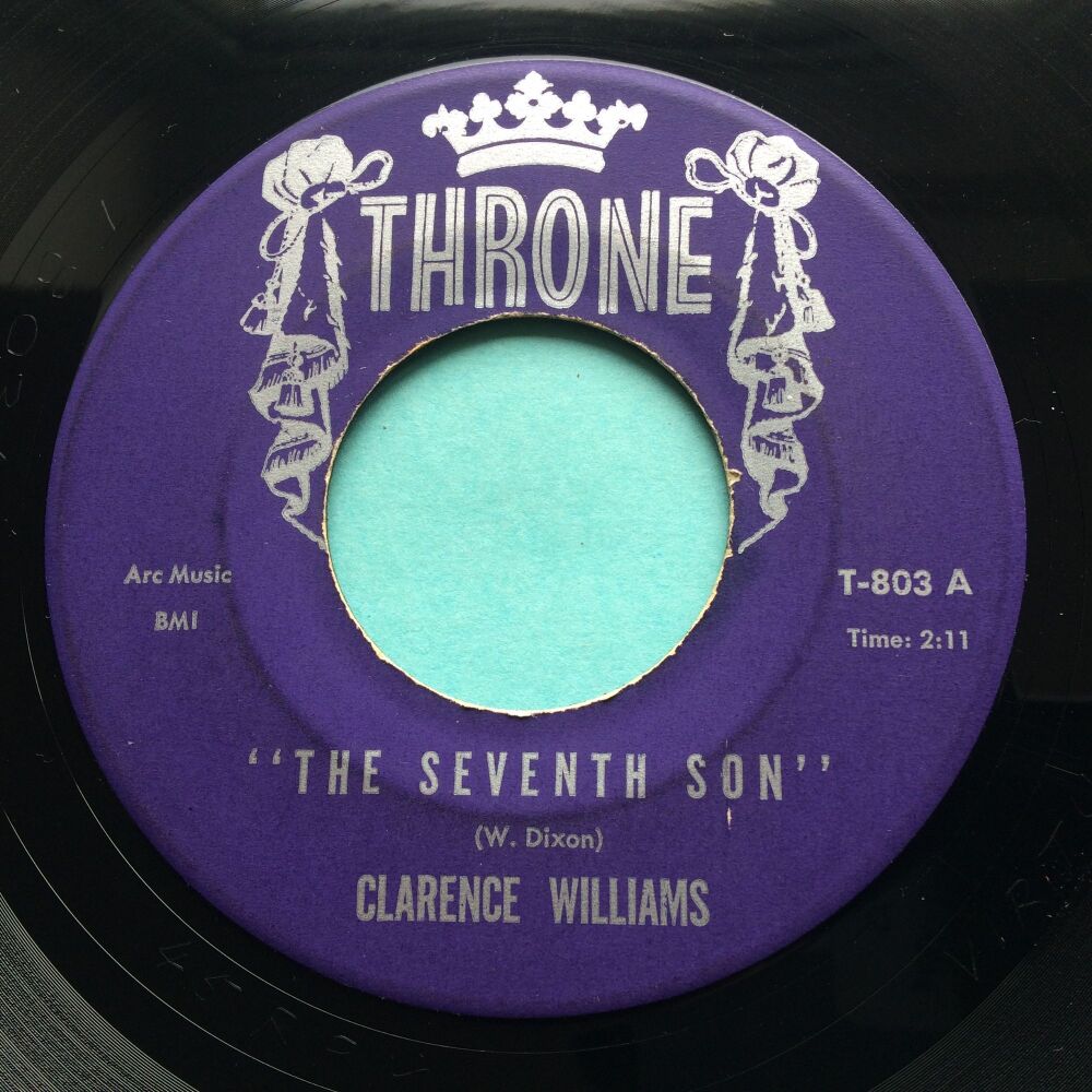 Clarence Williams - Seventh son b/w No rest for the worried - Throne - Ex-