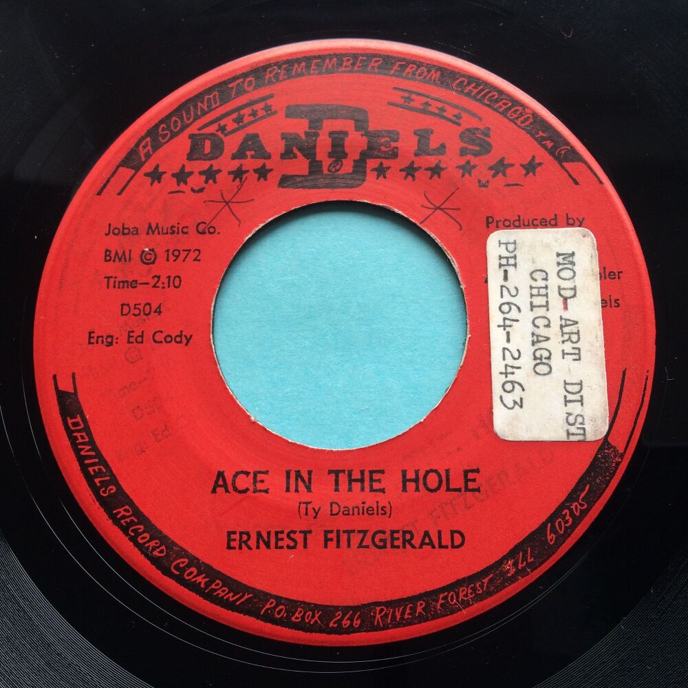 Ernest Fitzgerald - Ace in the hole Pt 1 b/w Pt2 (instro) - Daniels - VG+