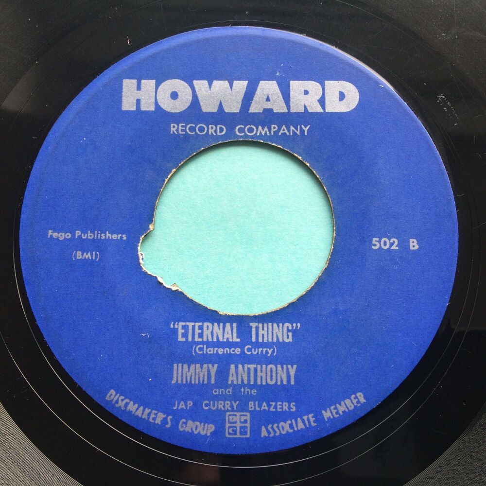 Jimmy Anthony - Eternal thing b/w Fore Day In The Morning - Howard - VG+
