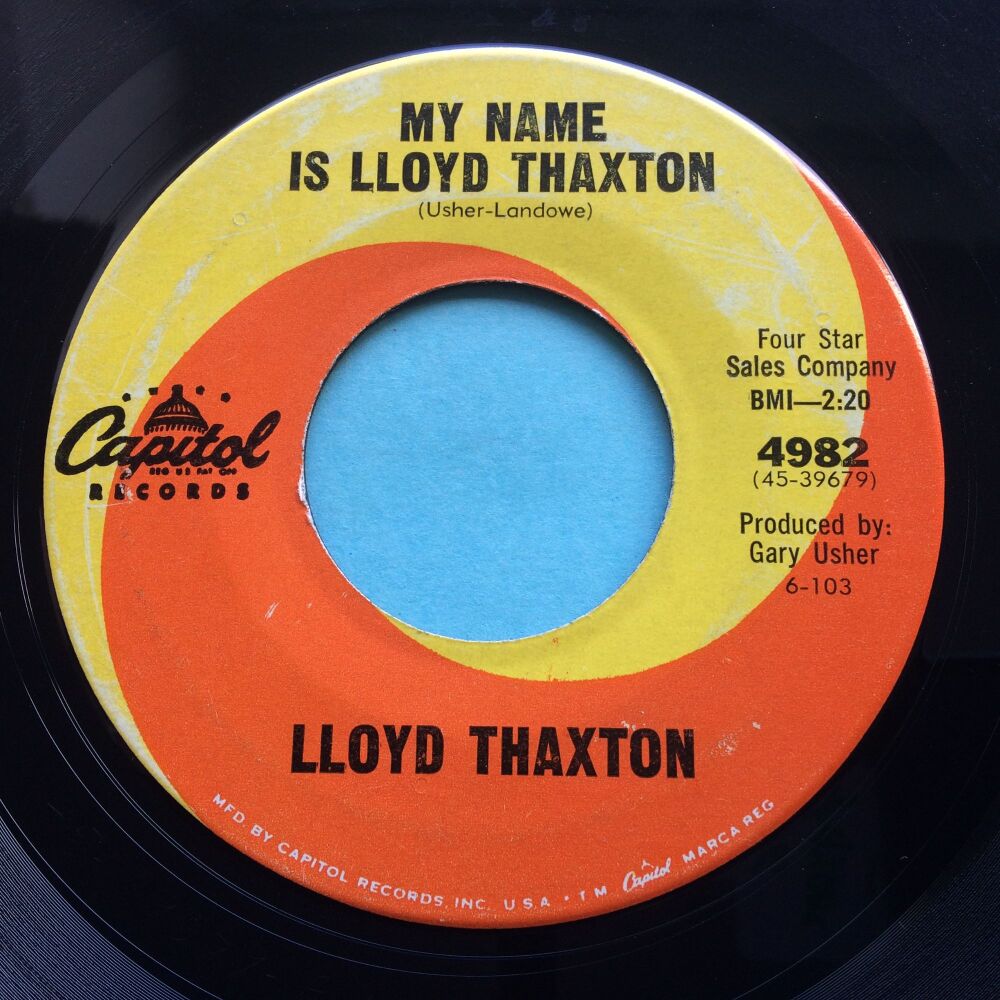 Lloyd Thaxton - My name is Lloyd Thaxton - Capitol - Ex