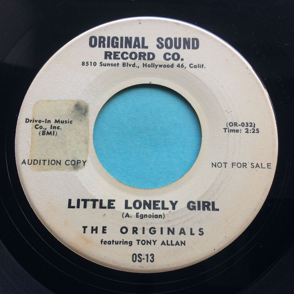 Originals feat Tony Allan - Little lonely girl - Original Sound promo - VG+