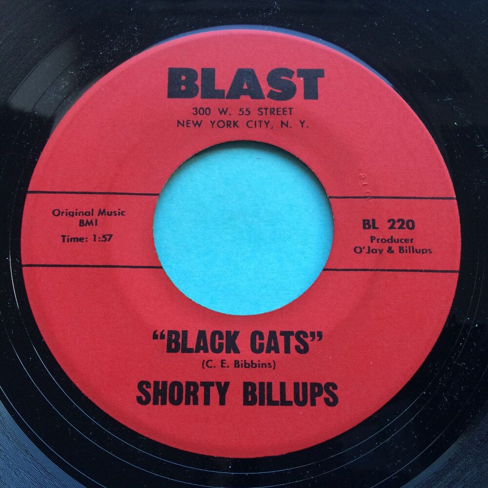 Shorty Billups - Black cats b/w Hoochie Koo - Blast - Ex-
