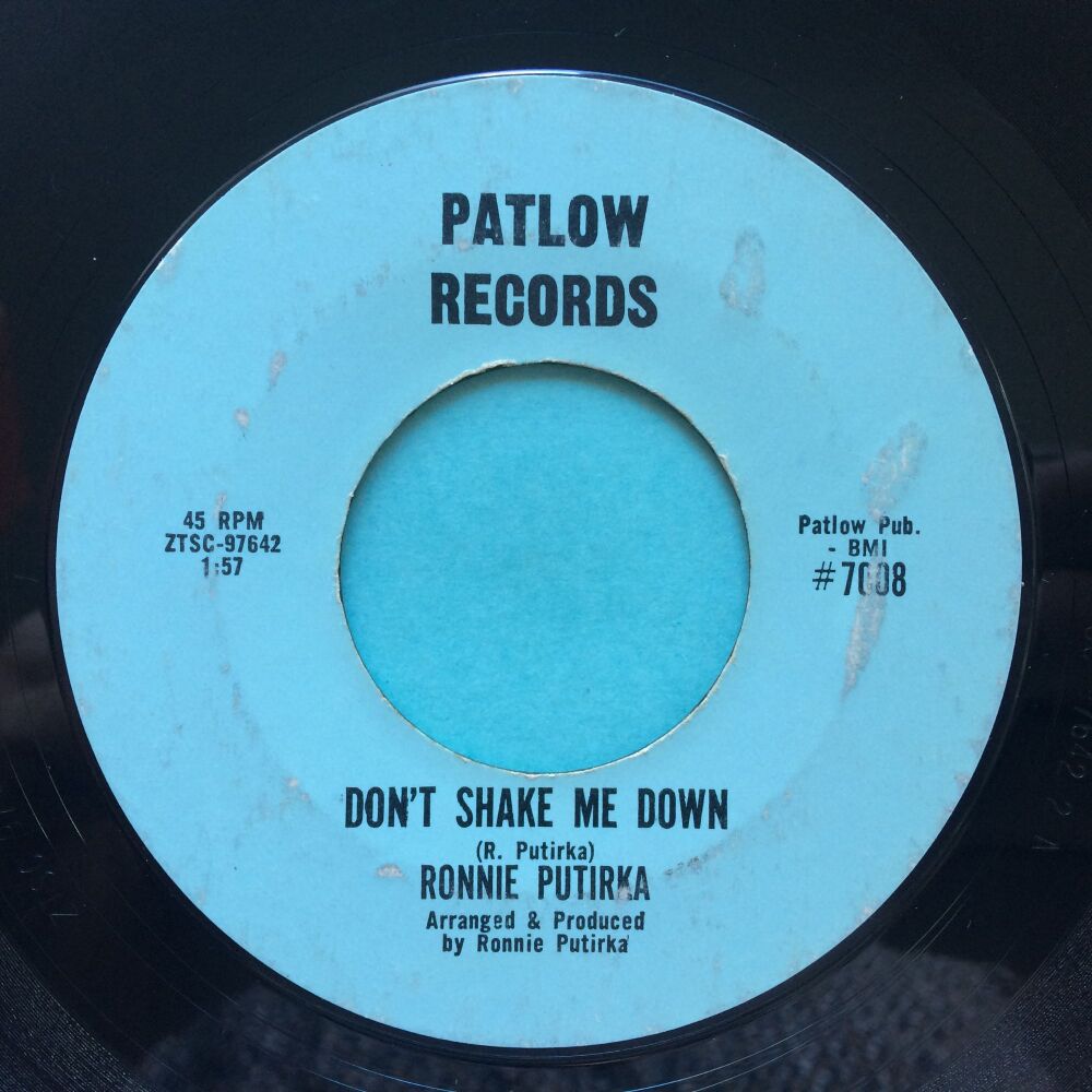 Ronnie Putirka - Don't shake me down - Patlow - VG+