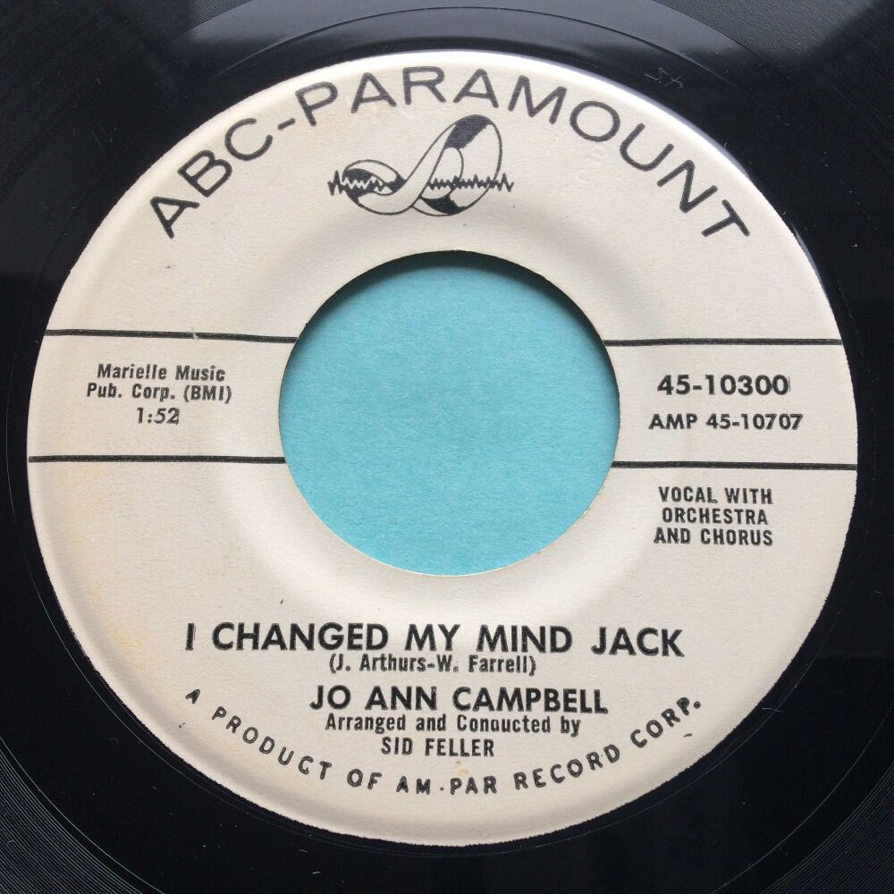 Jo Ann Campbell - I changed my mind Jack - ABC promo - Ex