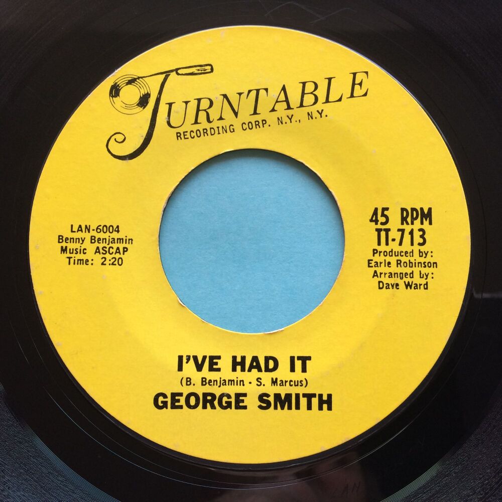 George Smith - I've had it - Turntable - VG+