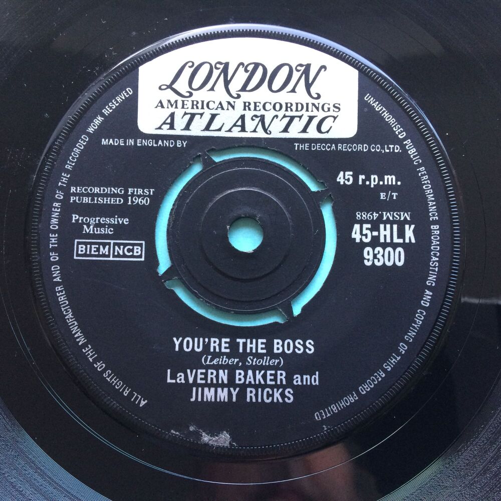 Lavern Baker and Jimmy Ricks - You're the boss - U.K. London - VG+