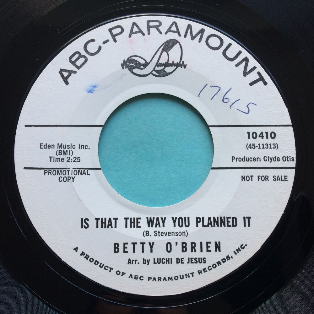 Betty O'Brien - Is that the way you planned it - ABC promo - Ex-