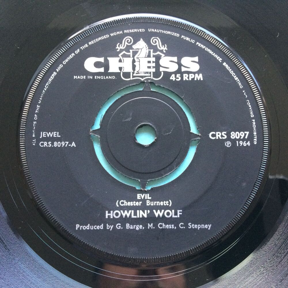Howlin' Wolf - Evil b/w Taildragger - UK Chess - VG+