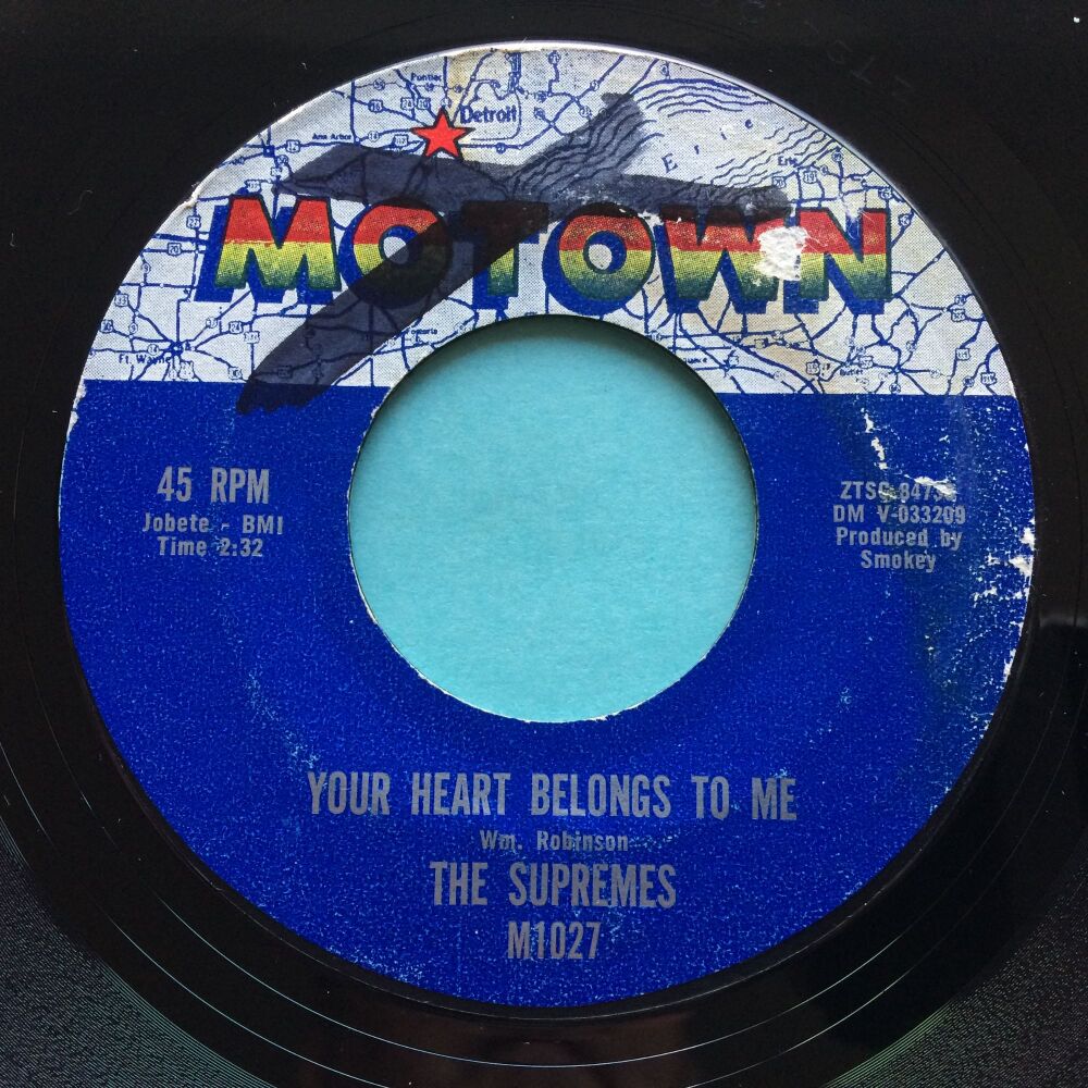 Supremes - Your heart belongs to me b/w He's seventeen - Motown - VG+ (wol)