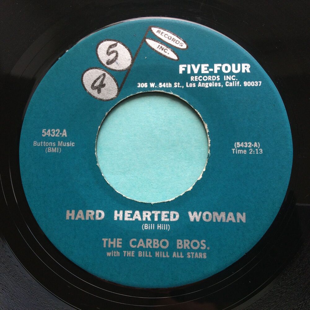Carbo Bros - Hard hearted woman - Five-Four - Ex