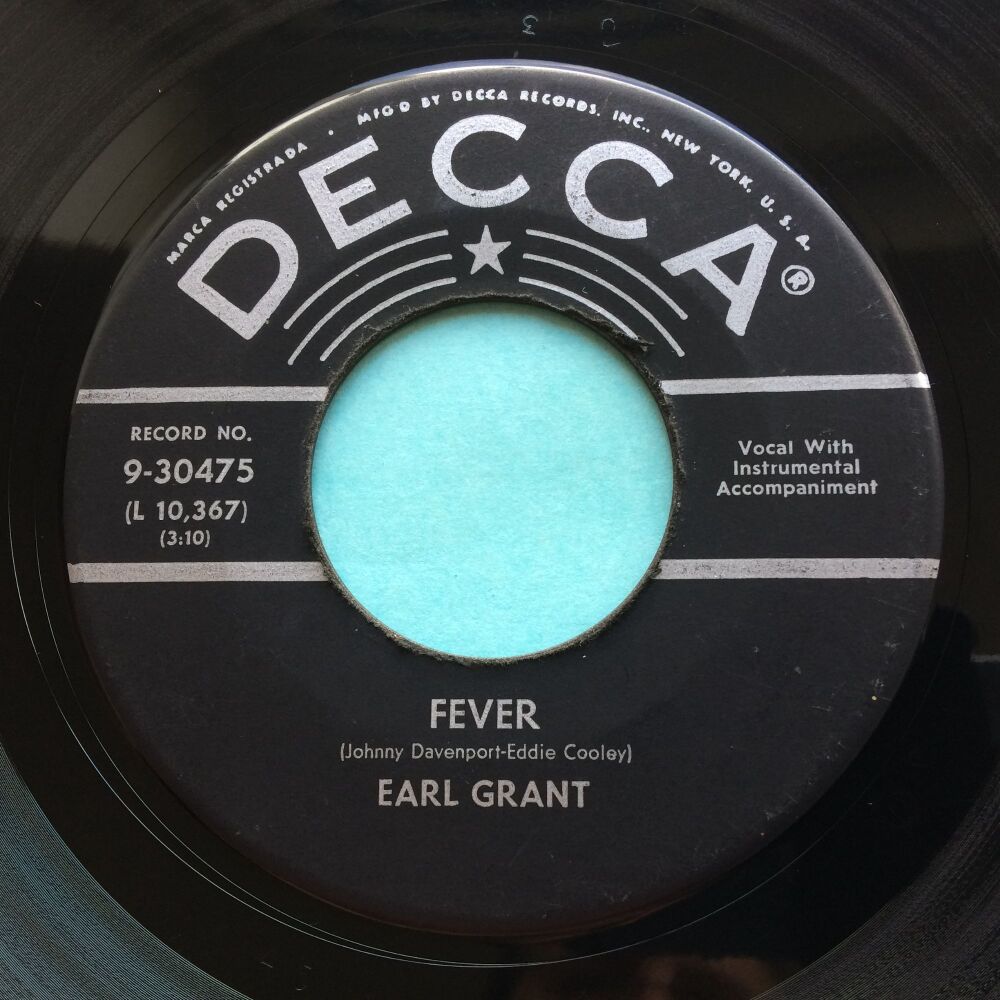 Earl Grant - Fever - Decca - VG+