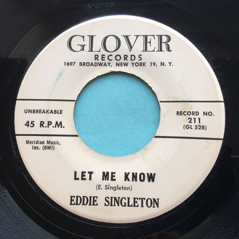 Eddie Singleton - Let me know - Glover promo - Ex