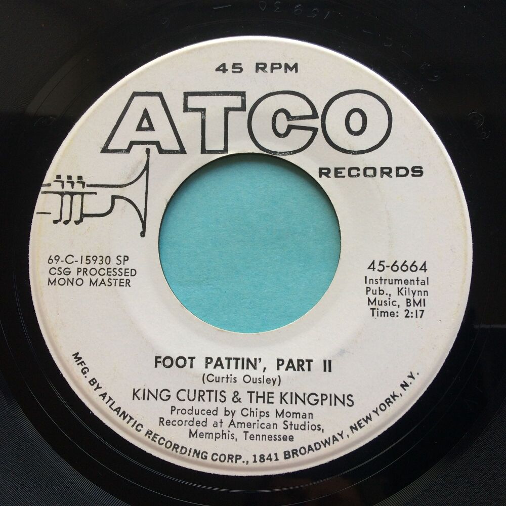 King Curtis & the Kingpins - Foot Pattin' Pt.2 - Atco promo - VG+