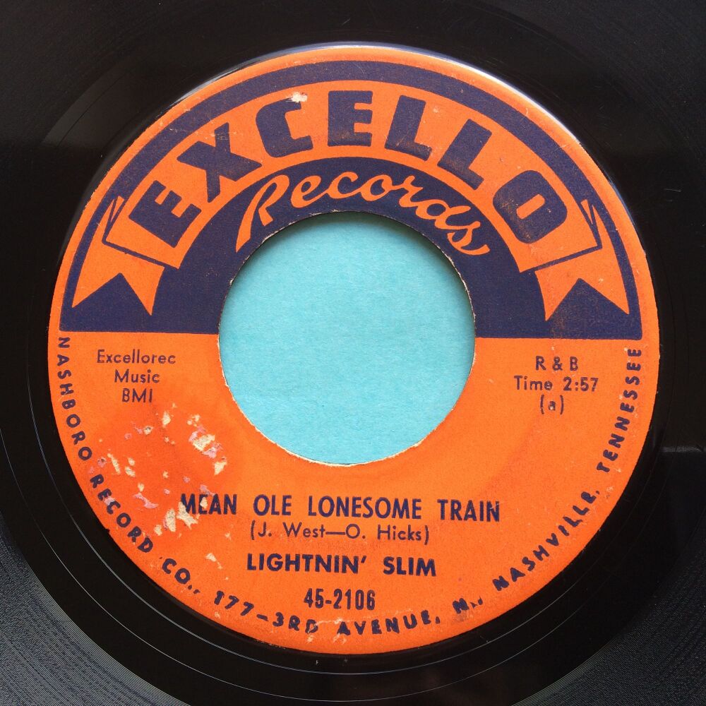 Lightnin' Slim - Mean ole lonesome train - Excello - VG plays VG+