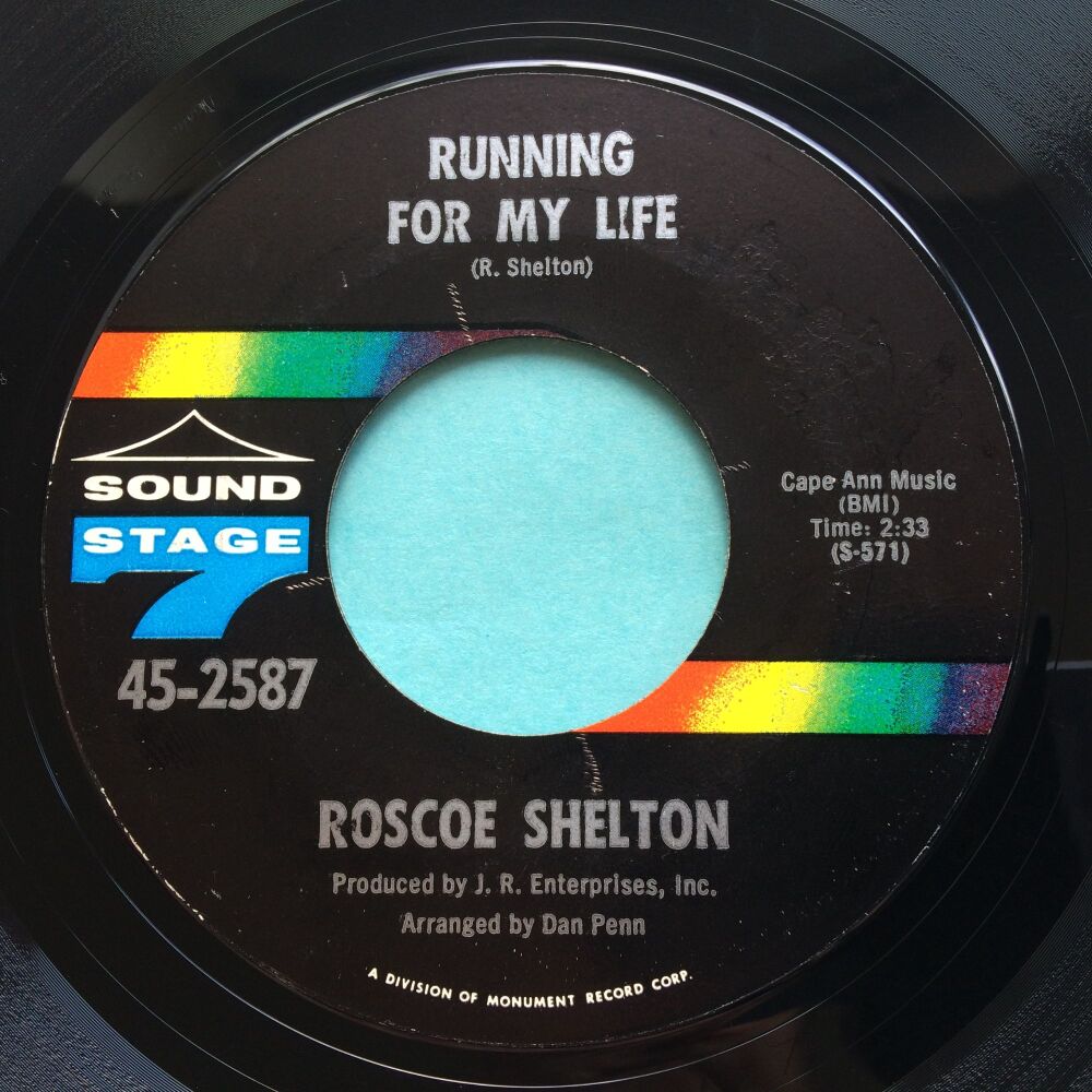 Roscoe Shelton - Running for my life - Sound Stage 7 - VG+
