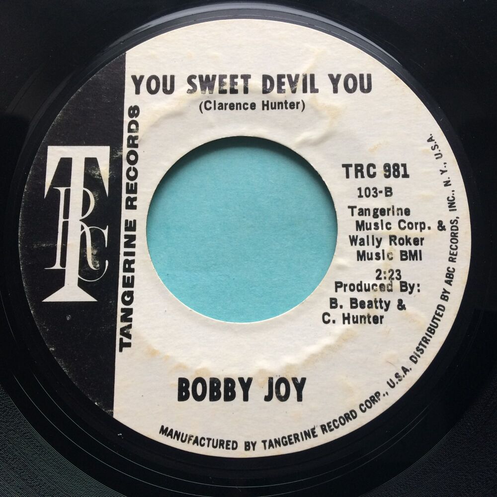 Bobby Joy - You sweet devil you - Tangerine promo - VG+