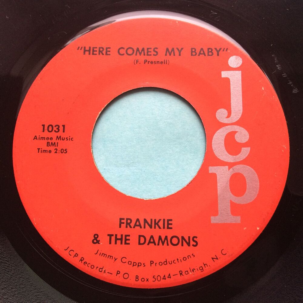 Frankie & The Damons - Here comes my baby b/w Everybody's time - JCP - VG+