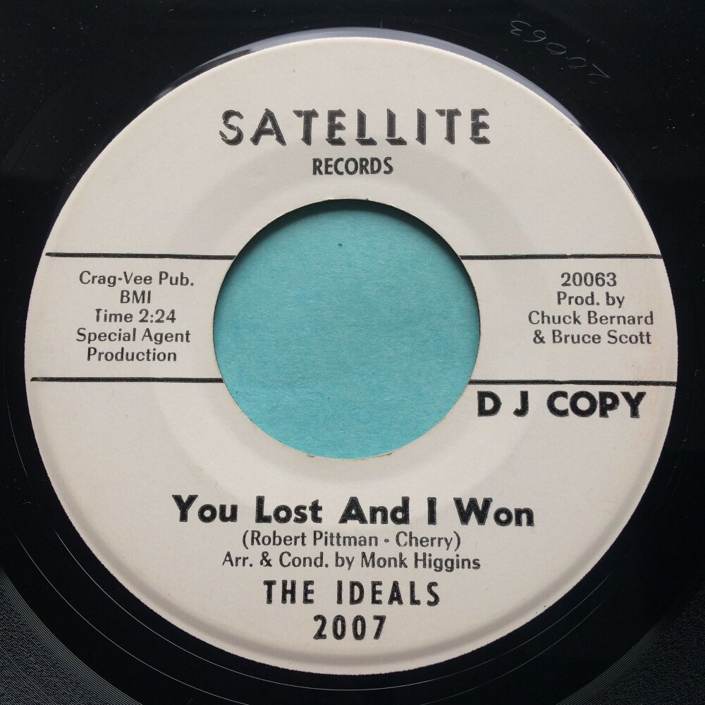 Ideals - You lost and I won b/w You hurt me - Satellite promo - Ex