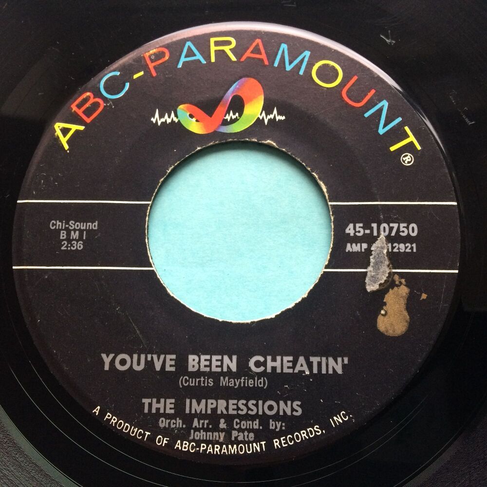 Impressions - You've been cheatin' - ABC - VG+