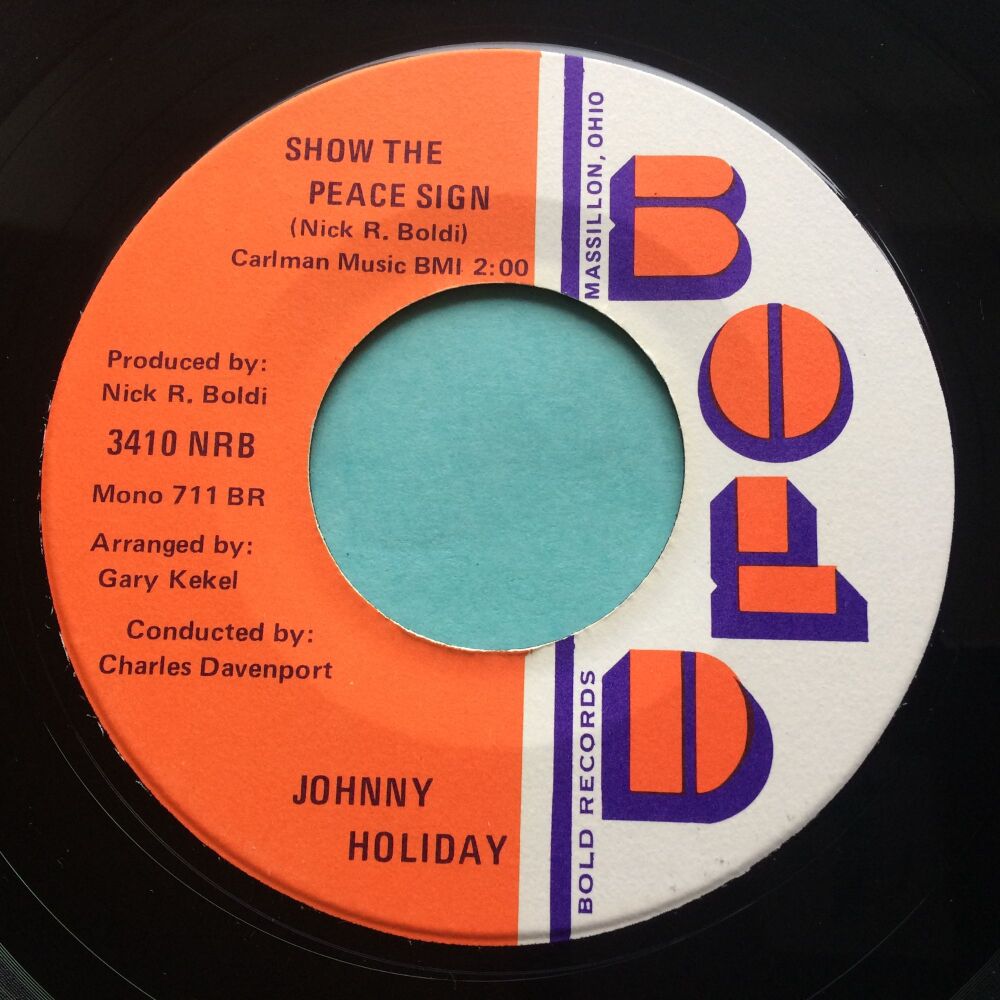Johnny Holiday - Show the peace sign - Bold - Ex-