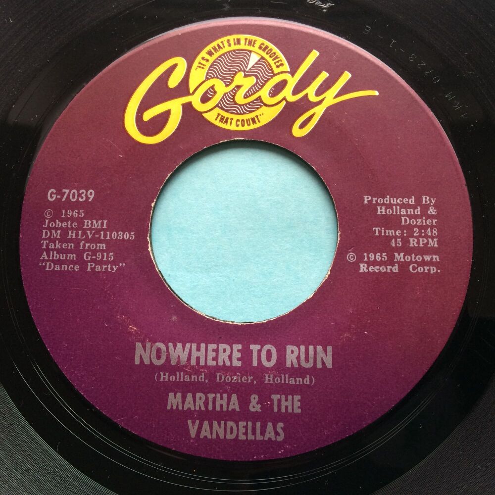 Martha & The Vandellas - Nowhere to run - Gordy - Ex-